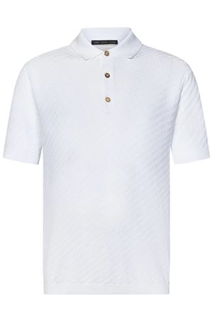 Polo in maglia crêpe cotone bianco LOW BRAND | L1MSS256722A001
